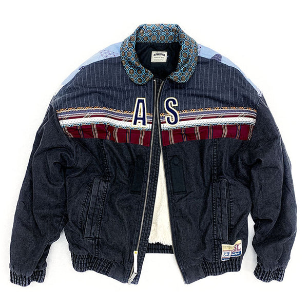 Ina Denim Flight Jacket - AlphaStyle