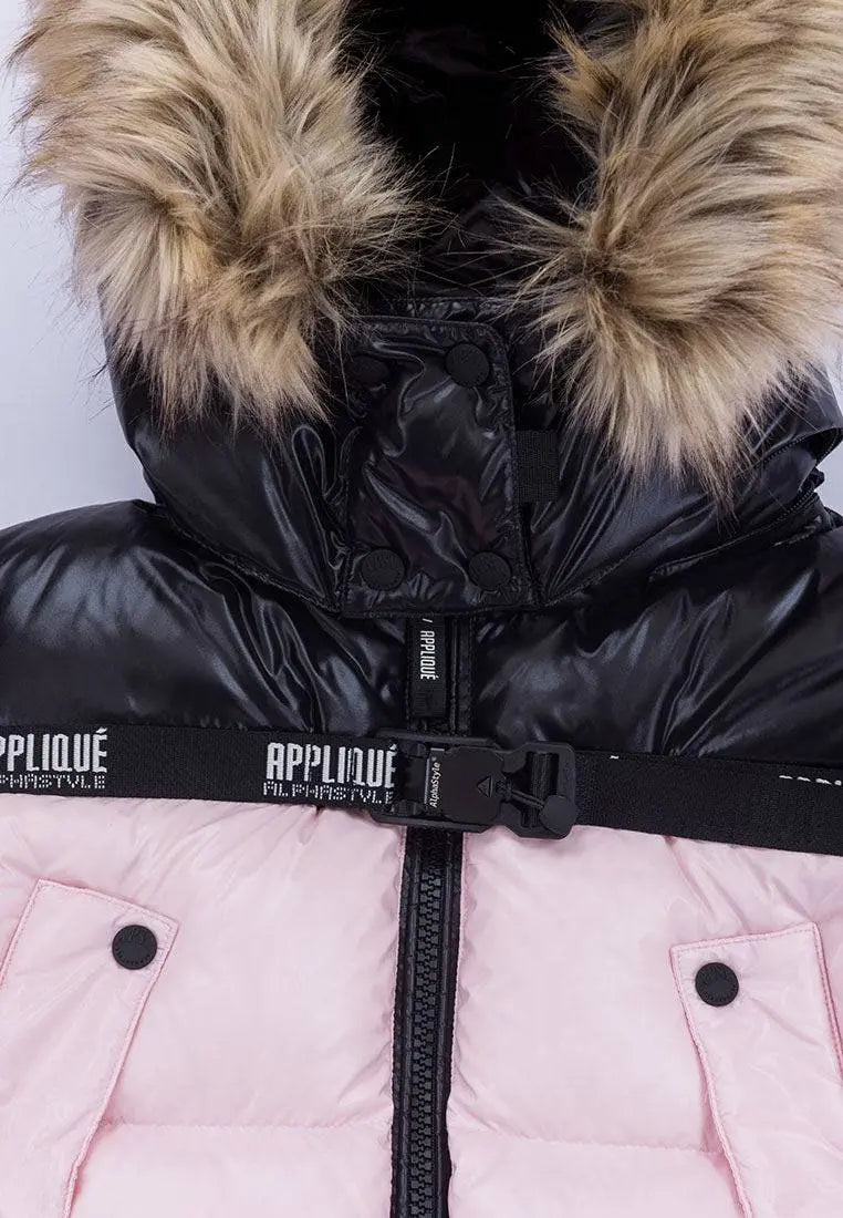 Appliqué by AlphaStyle | Lechwe Long Down Jacket - AlphaStyle