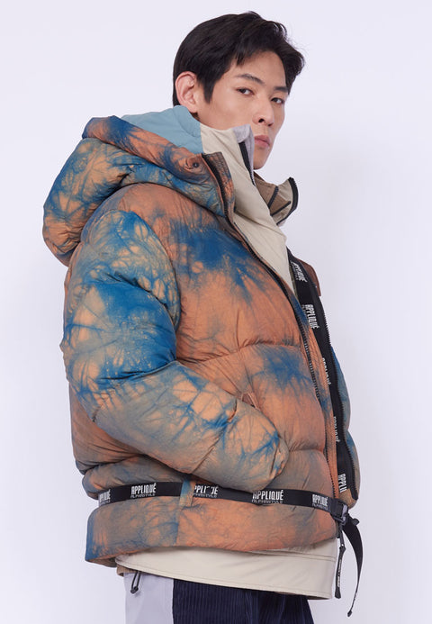 Kang Tie-Dye Hooded Down Jacket - AlphaStyle