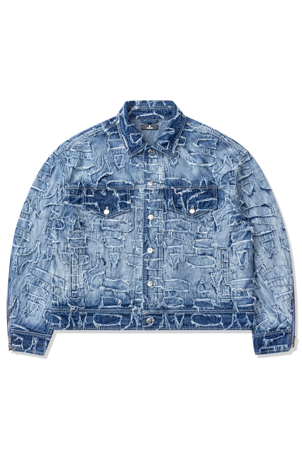 Alida Burnout Denim Jacket