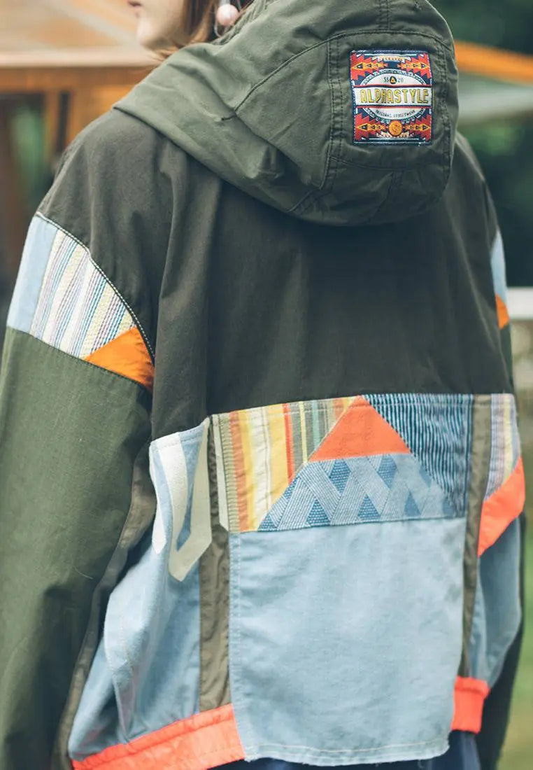 Tyler Upcycle Hooded Jacket - AlphaStyle