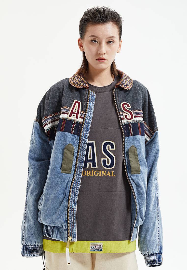 Ina Denim Flight Jacket - AlphaStyle