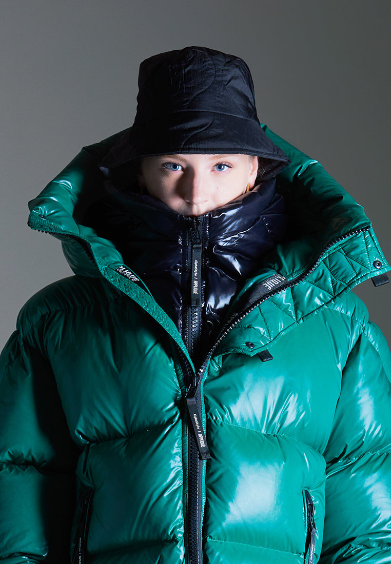 Appliqué by AlphaStyle | Kudu Double Hood Down Jacket